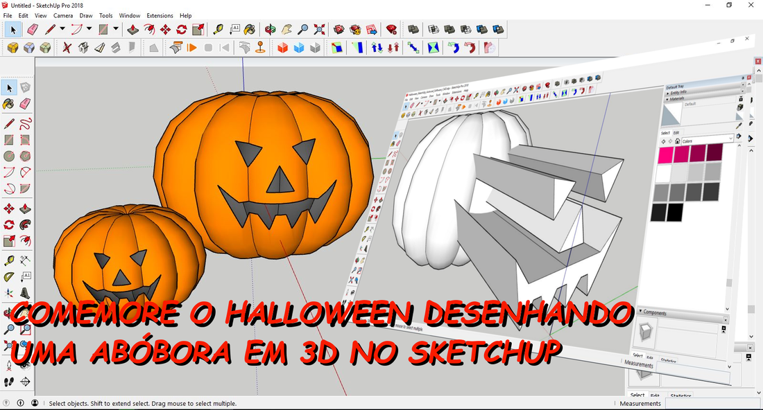 Na Noite de Halloween, vamos desenhar uma abóbora no SketchUp? - SketchUp  Portugal
